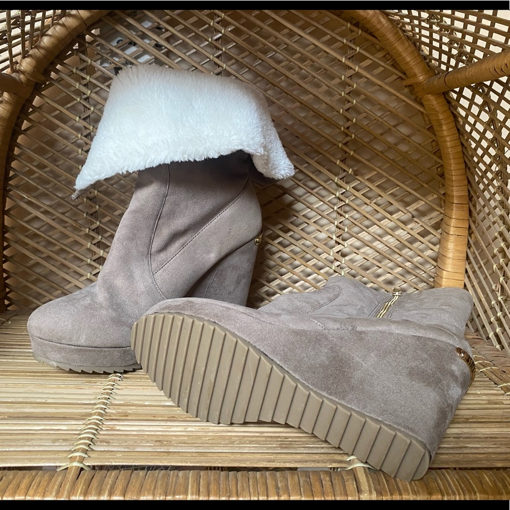 Juicy Couture Fold Over Wedge Boot - Picture 10 of 13